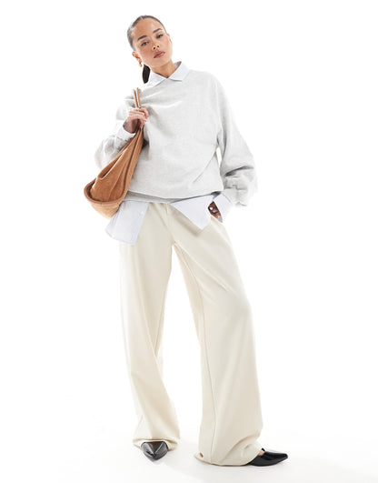 Wide Leg Tailored Trouser