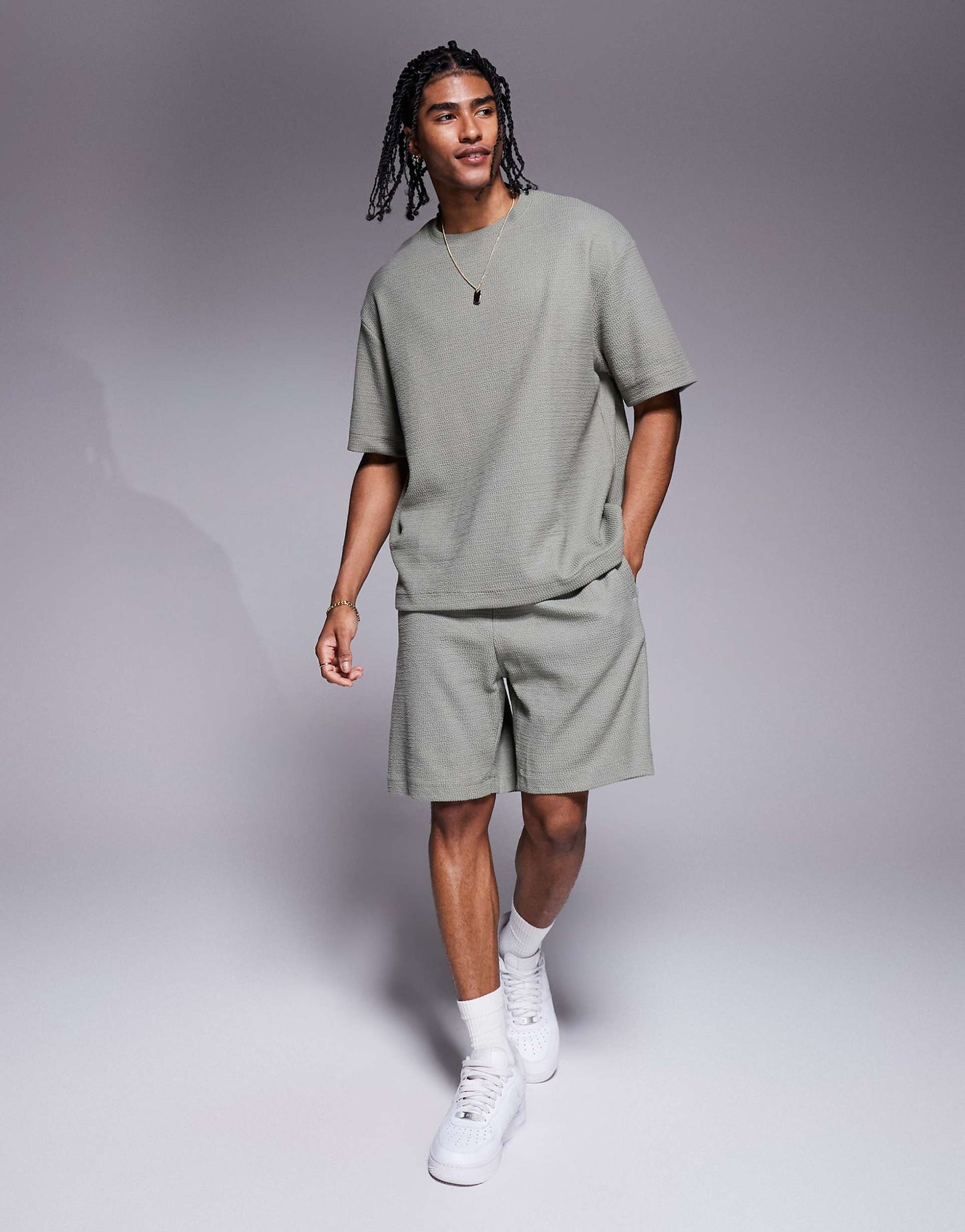 Textured Shorts Co-Ord