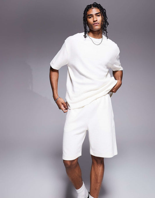 Textured Shorts Co-Ord