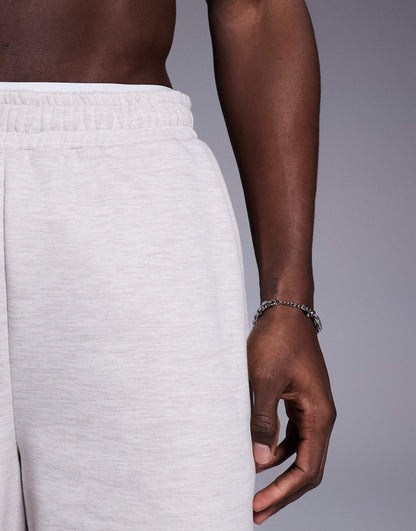 Co-Ord Heavyweight Scuba Jorts With Raw Edge