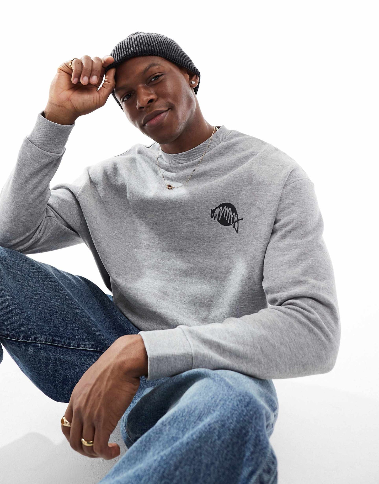 Oversized Sweatshirt With Print