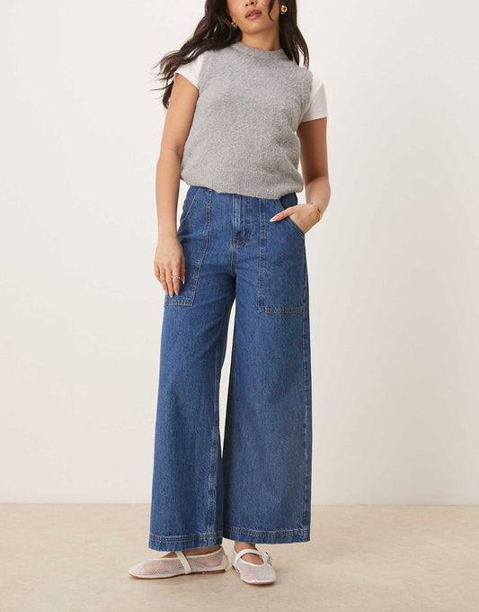 Cropped 70S Jean