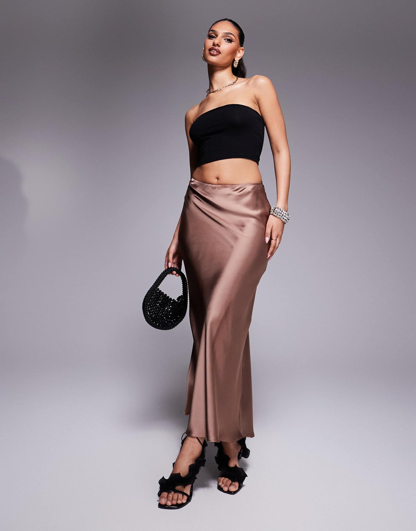 Maxi Satin Skirt