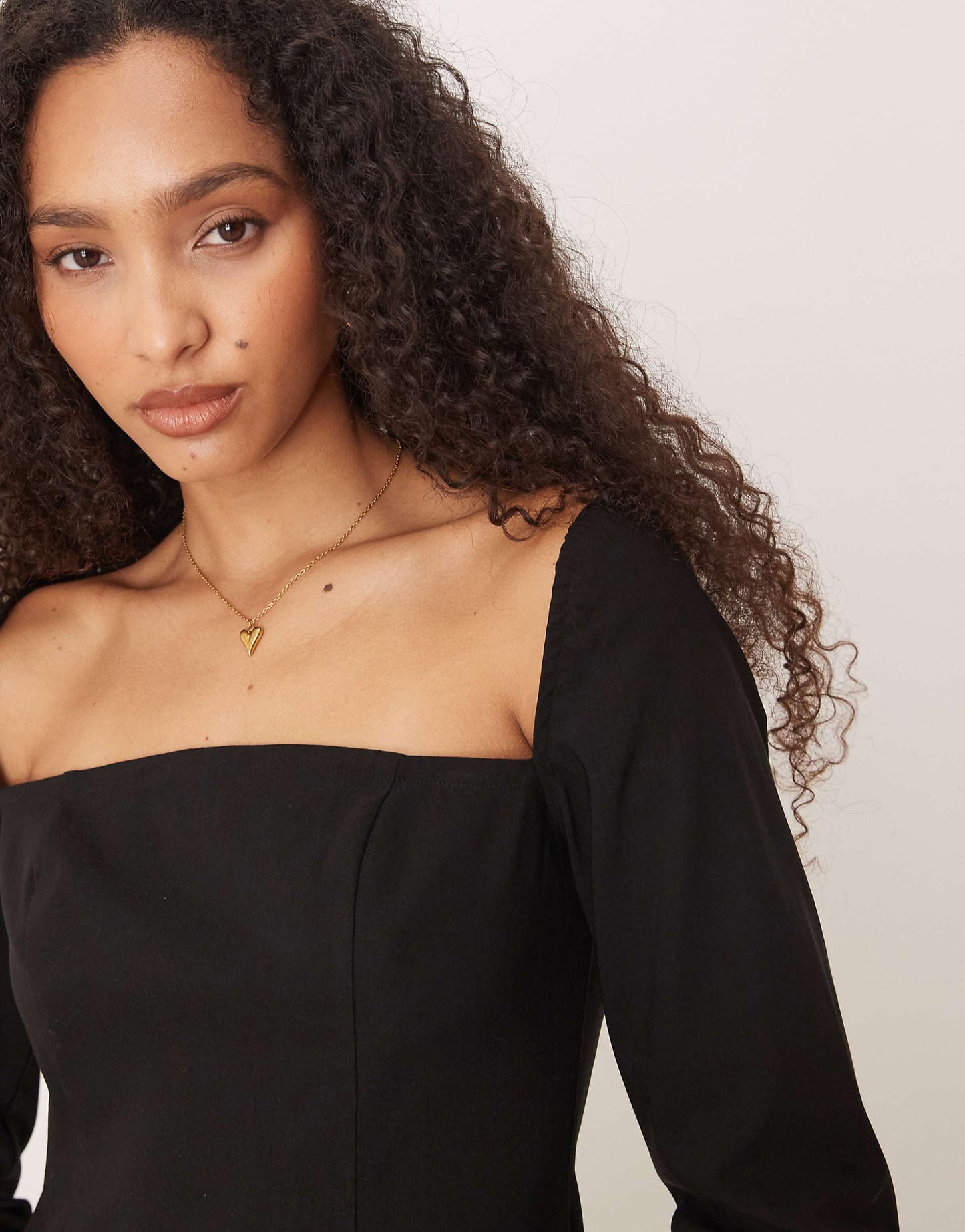 Square Neck Mini Dress