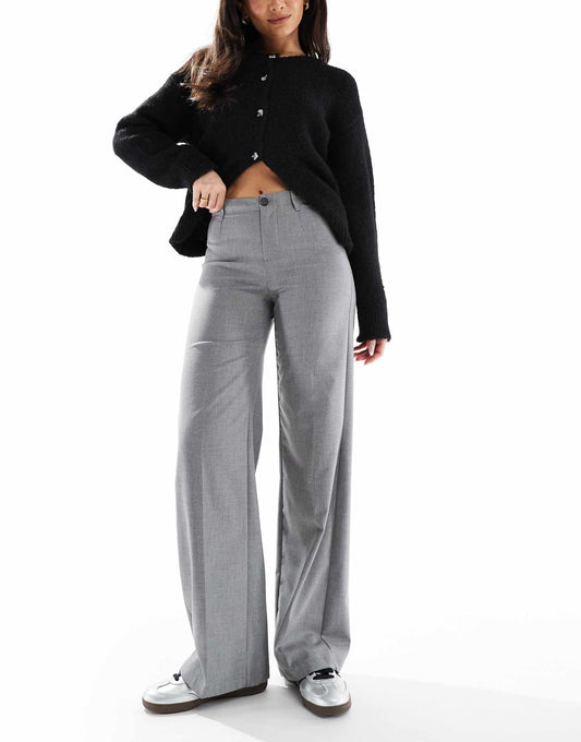 Wide Leg Tailored Trousers