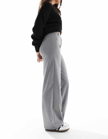 Wide Leg Tailored Trousers