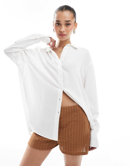 Oversized Linen Shirt