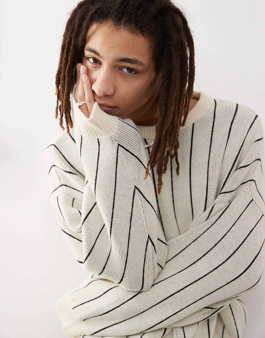 Knitted Pinstripe Jumper