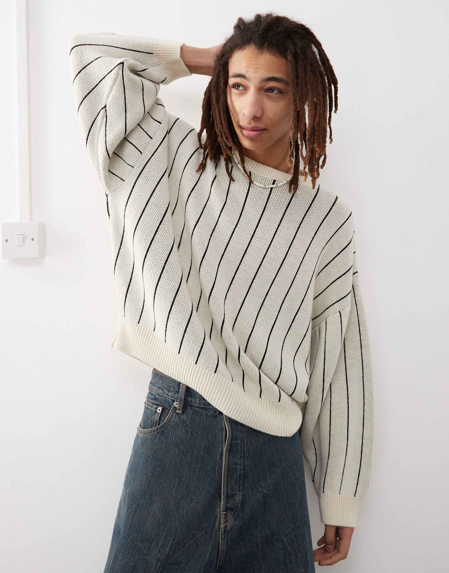 Knitted Pinstripe Jumper