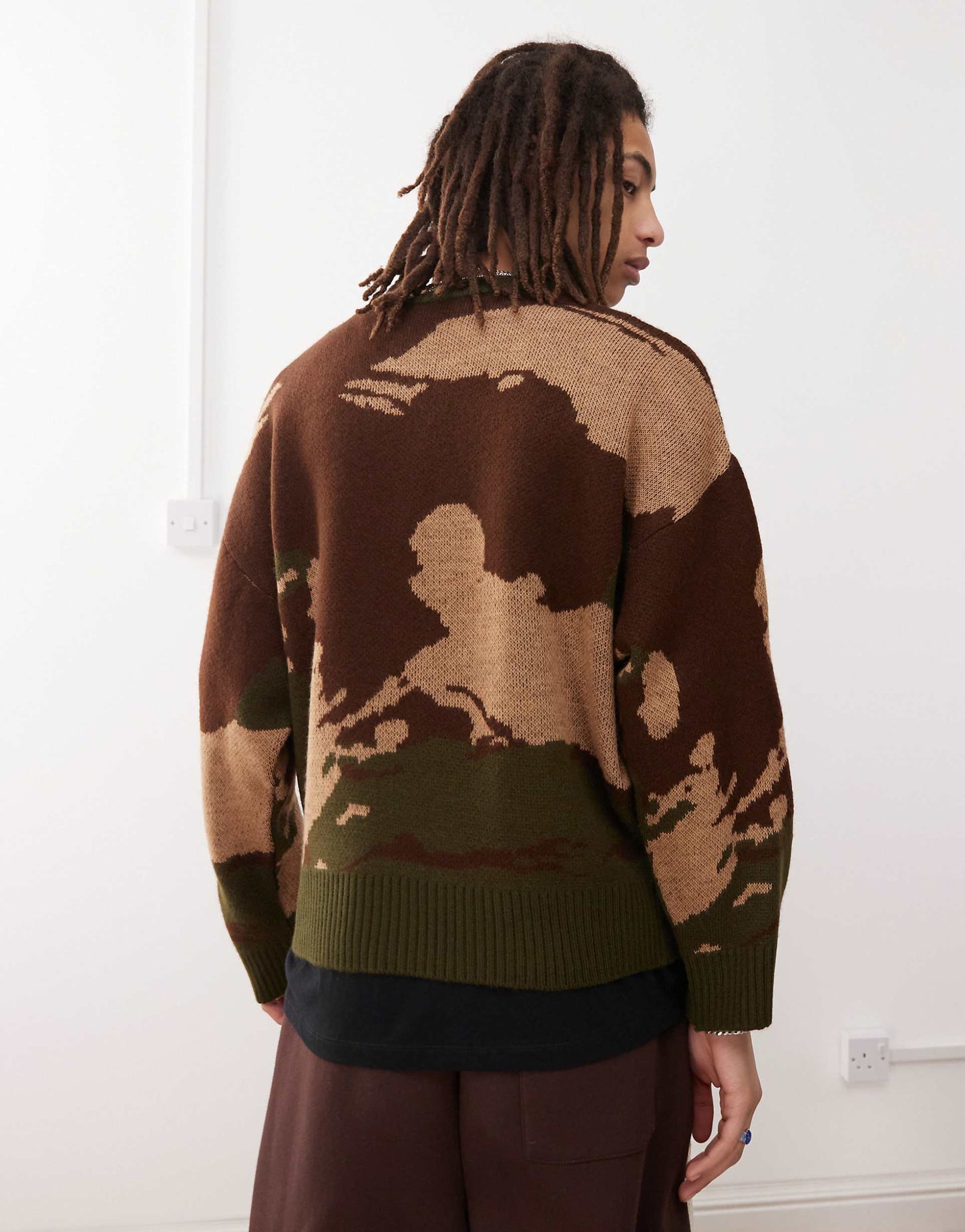 Fluffy Camo Jumper