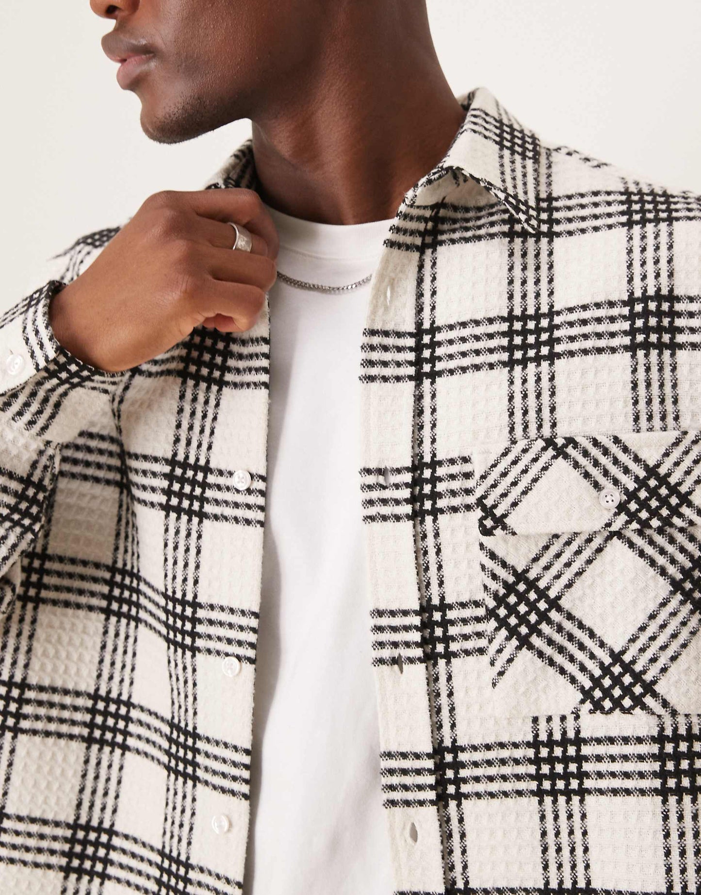 Oversized Boxy Waffle Shirt