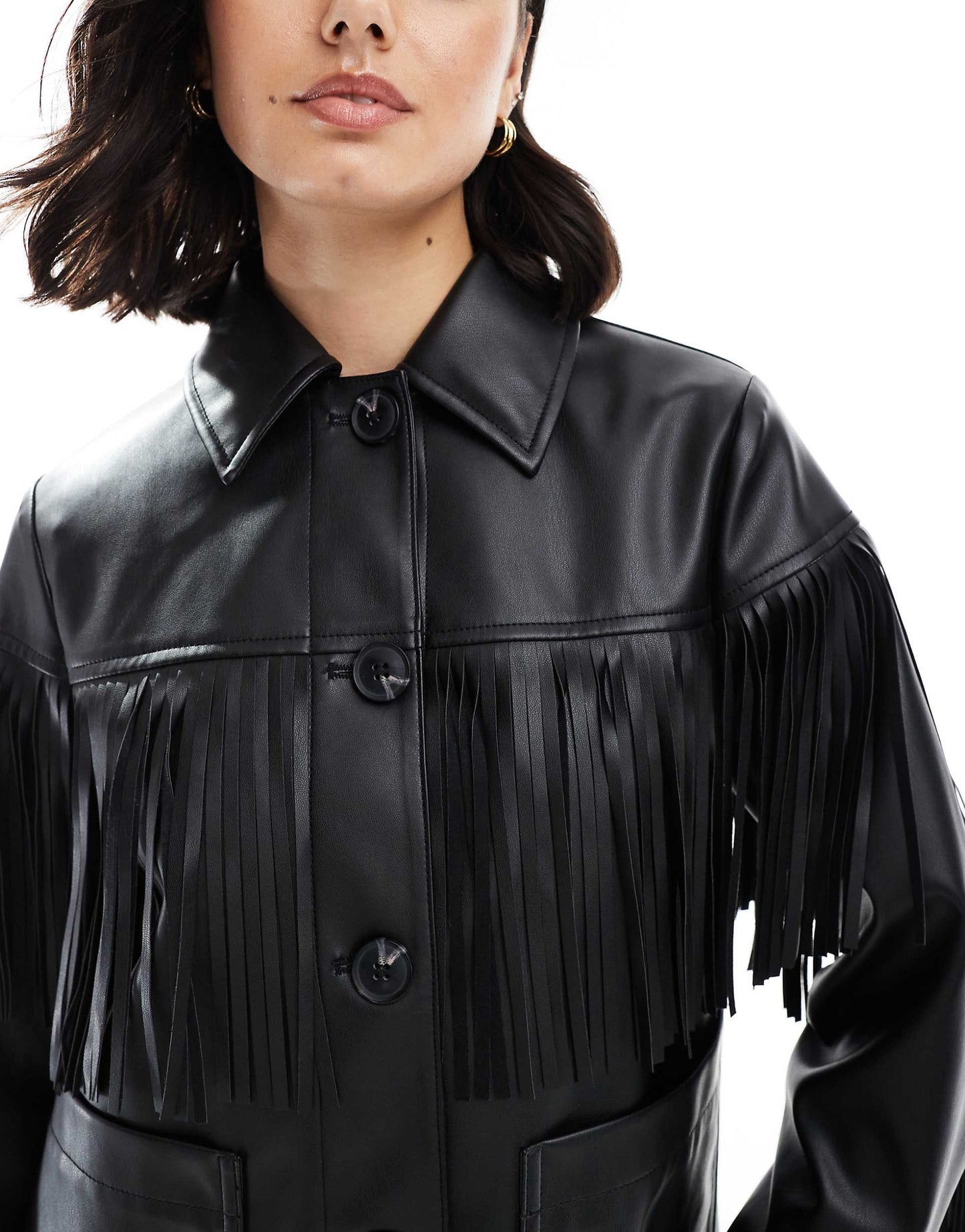 Fringe Pu Jacket