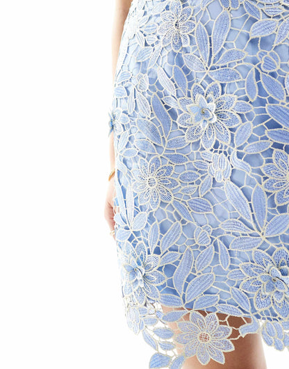 Floral Bandeau Mini Dress