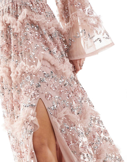 Fully Embellished Maxi Dress