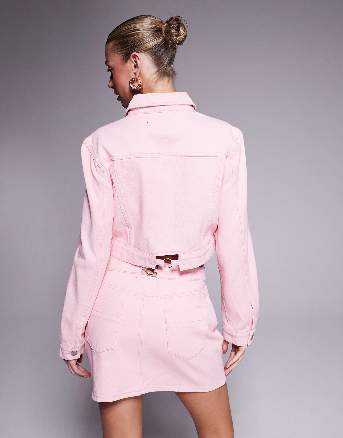 Denim Metal Detail Jacket