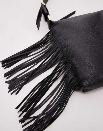 Edbury Suede Fringe Shoulder Bag