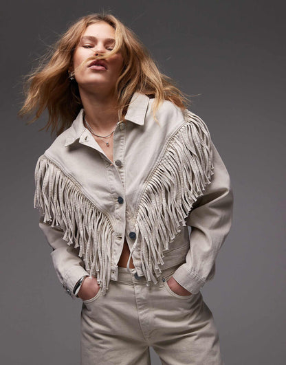 Marlene Fringe Jacket