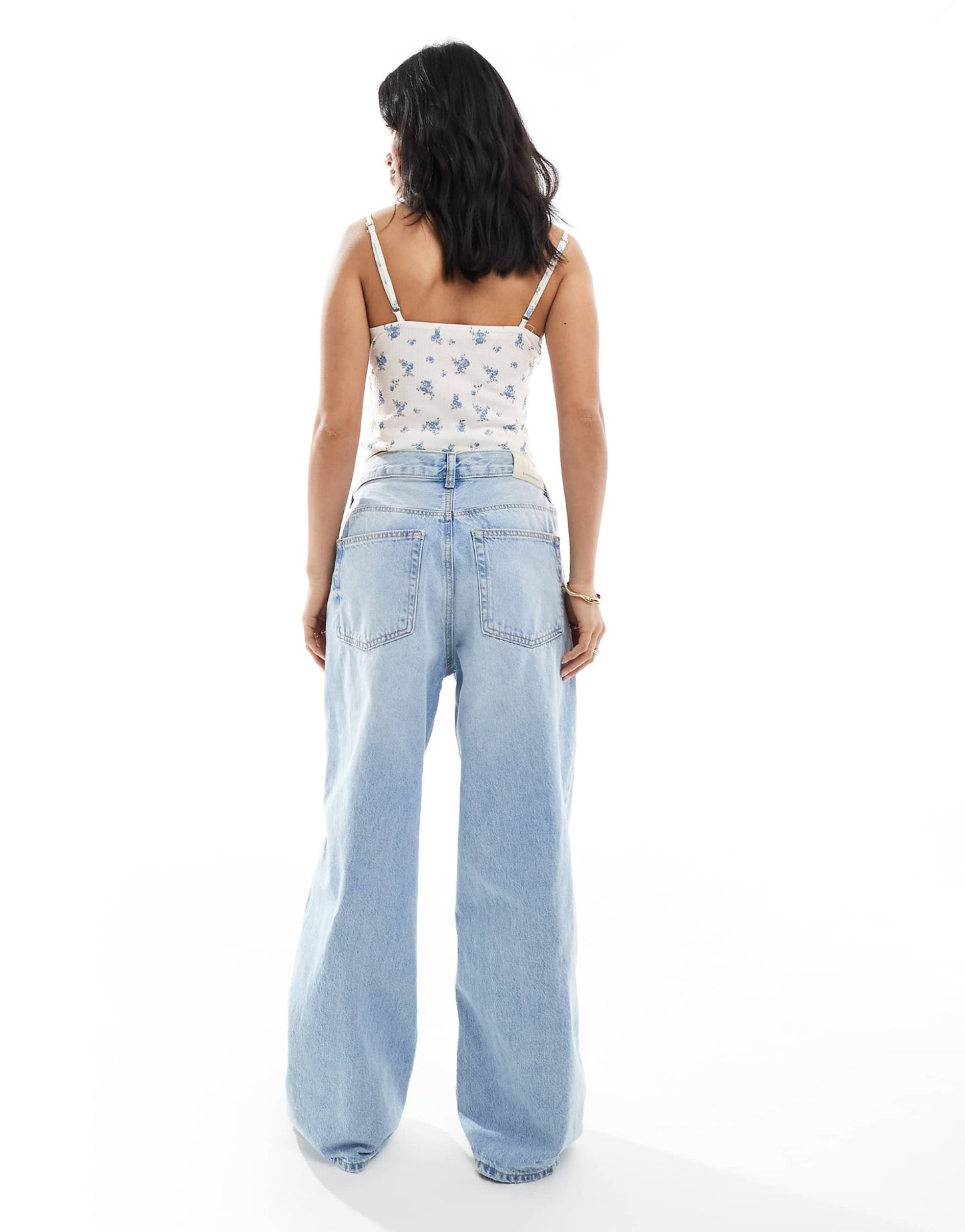 Petite D88 Denim Wide Baggy Jean