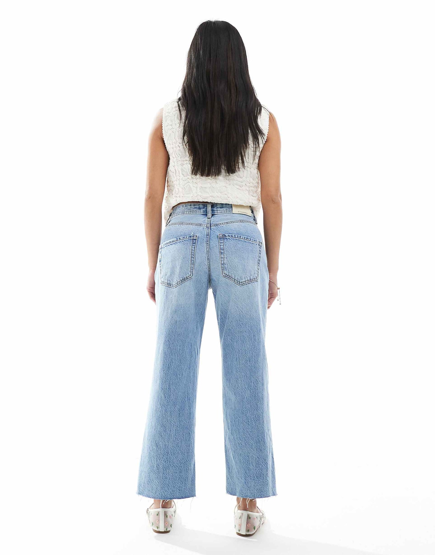 Petite D96 Straight Cropped Jean