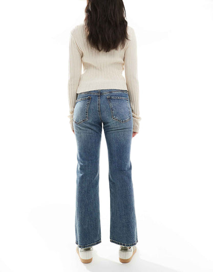 Str Flare Cropped Jean