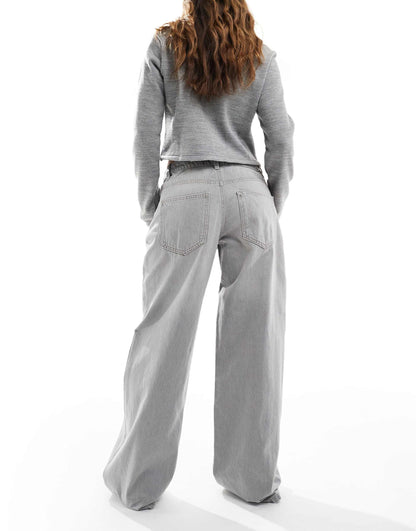 Str Baggy Low Waist Jeans