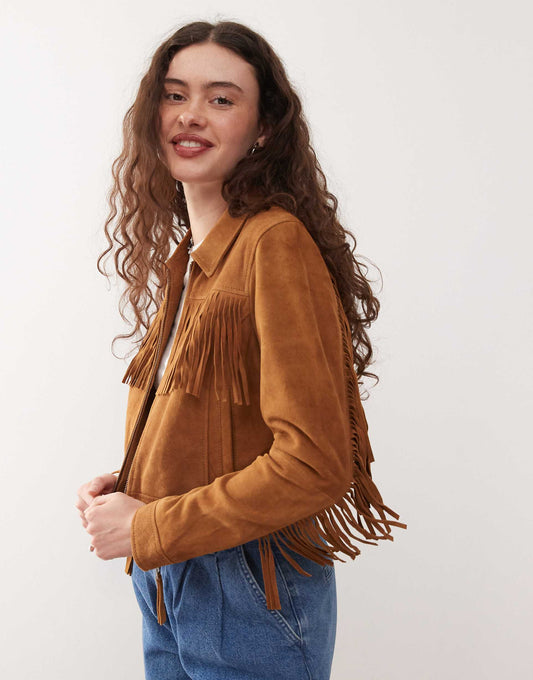Real Suede Harrington