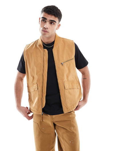 Washed Canvas Vest
