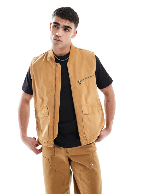 Washed Canvas Vest