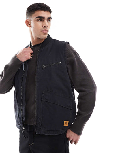 Washed Canvas Vest