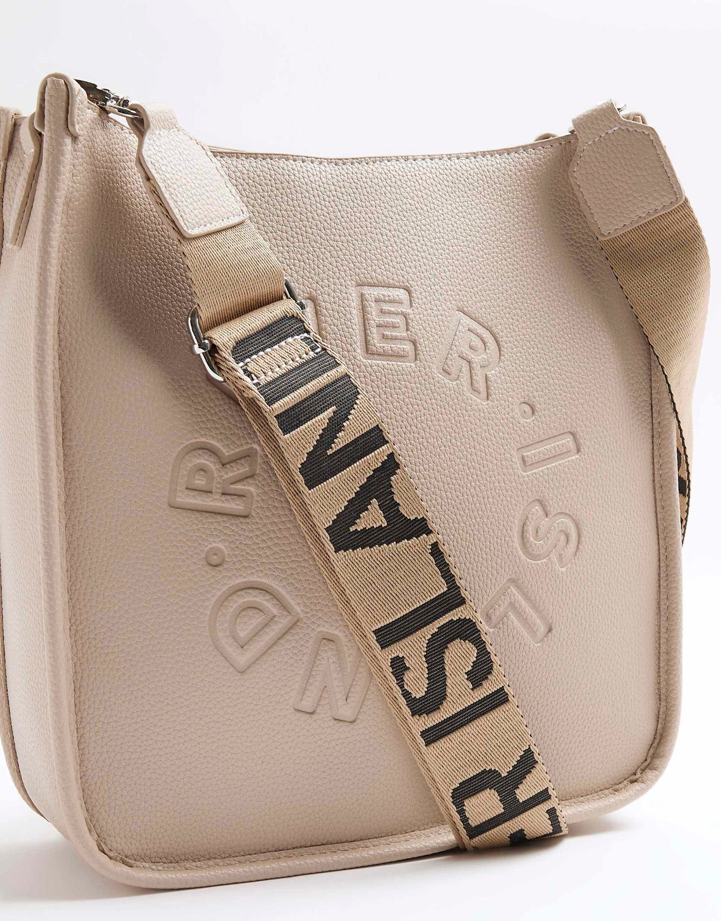 Faux Leather Ri Messenger Bag