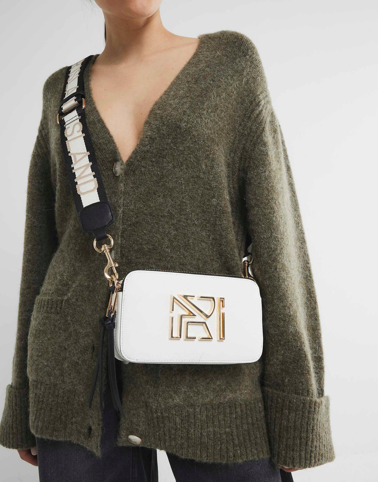 Faux Leather Cross Body Bag