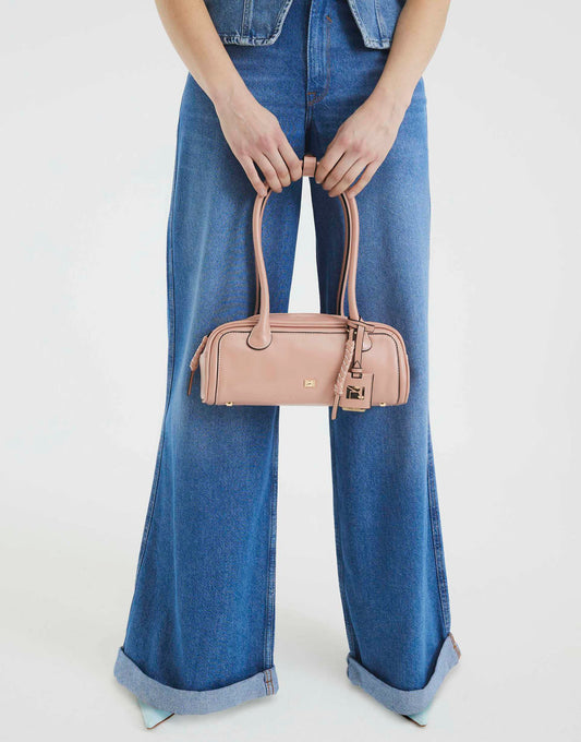 Faux Leather Shoulder Bag