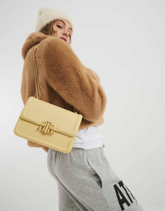 Faux Leather Shoulder Bag