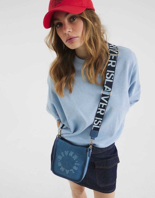 Denim Ri Cross Body Bag