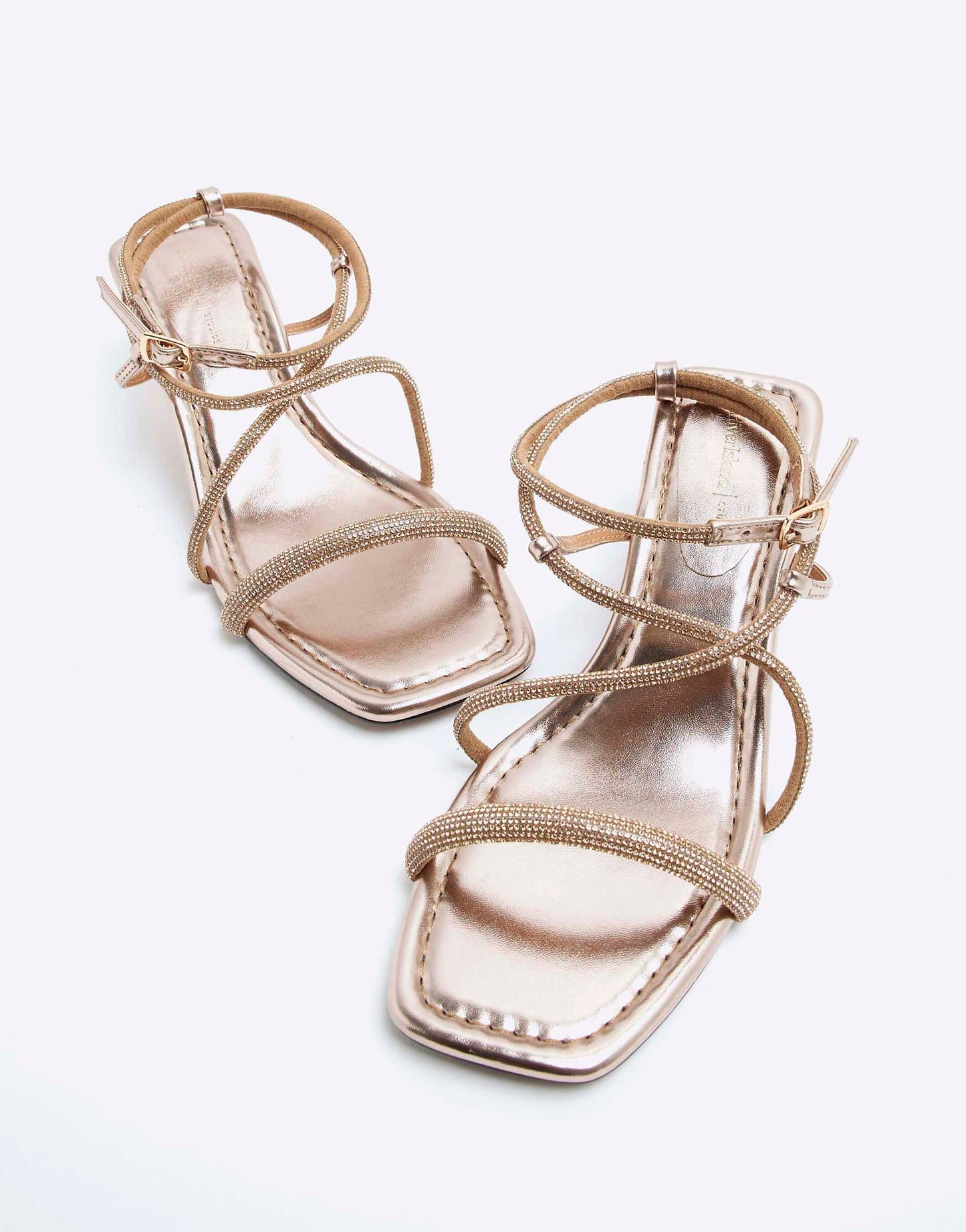 Kitten Heel Strappy Sandals