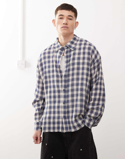 Boxy Fit Check Shirt