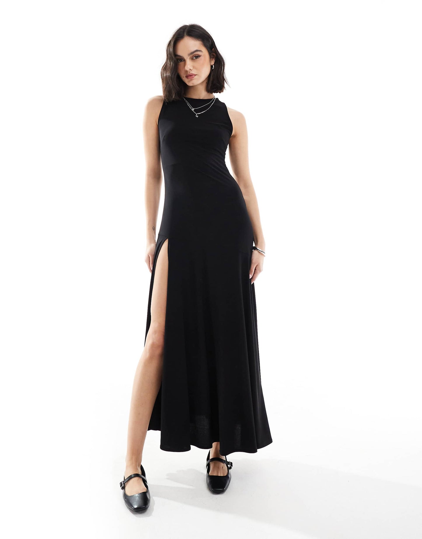 Split Hem Midi Maxi Dress