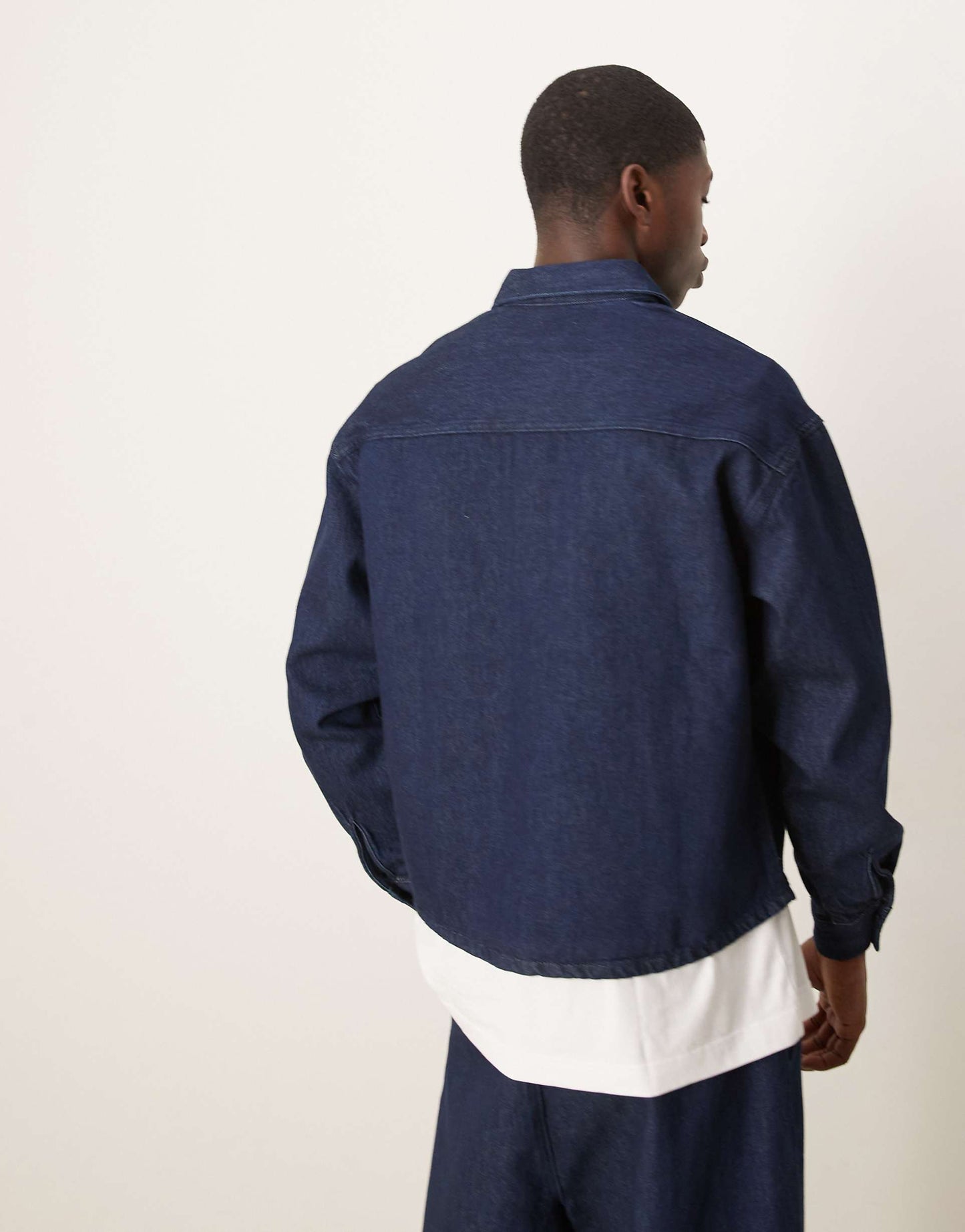 Co-Ord 90'S Oversized Boxy Denim Shacket