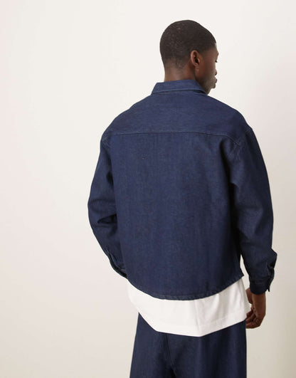 Co-Ord 90'S Oversized Boxy Denim Shacket