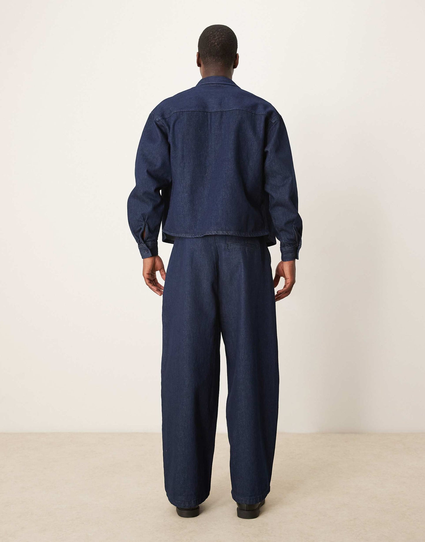 Co-Ord Baggy Balloon Jeans With Smart Pleats