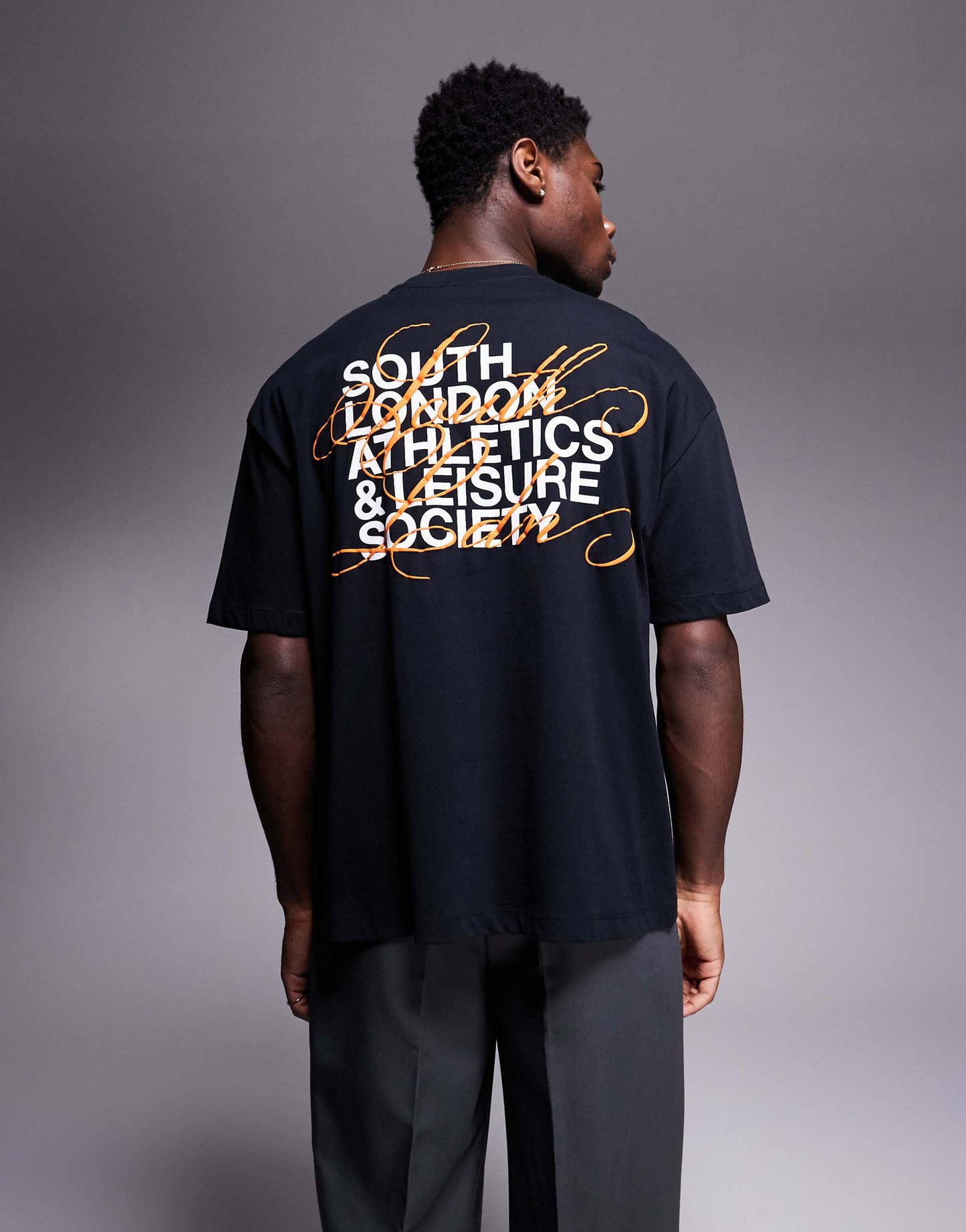 Oversized T-Shirt With Text Graphic