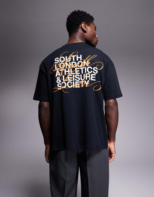 Oversized T-Shirt With Text Graphic