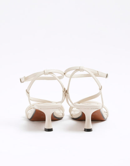 Kitten Heel Strappy Sandals