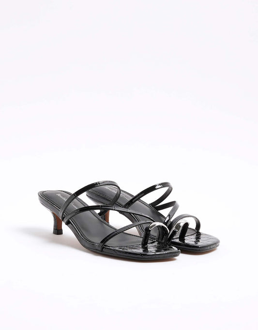 Kitten Heel Mule Sandals