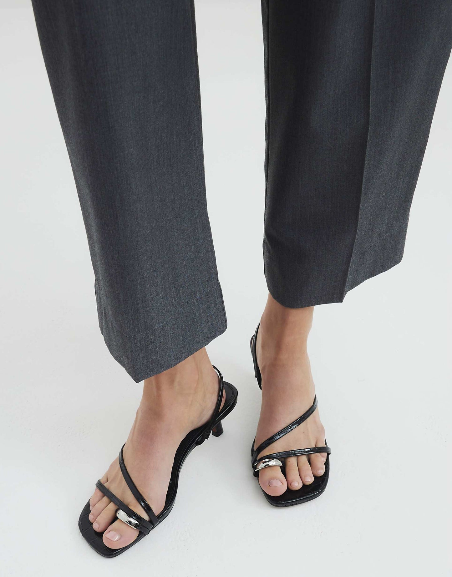 Kitten Heel Mule Sandals
