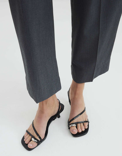 Kitten Heel Mule Sandals