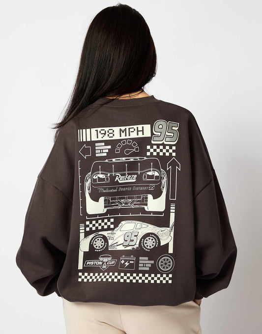 London Disney Cars Sweatshirt In Charcoal