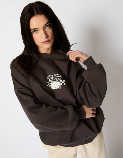 London Disney Cars Sweatshirt In Charcoal