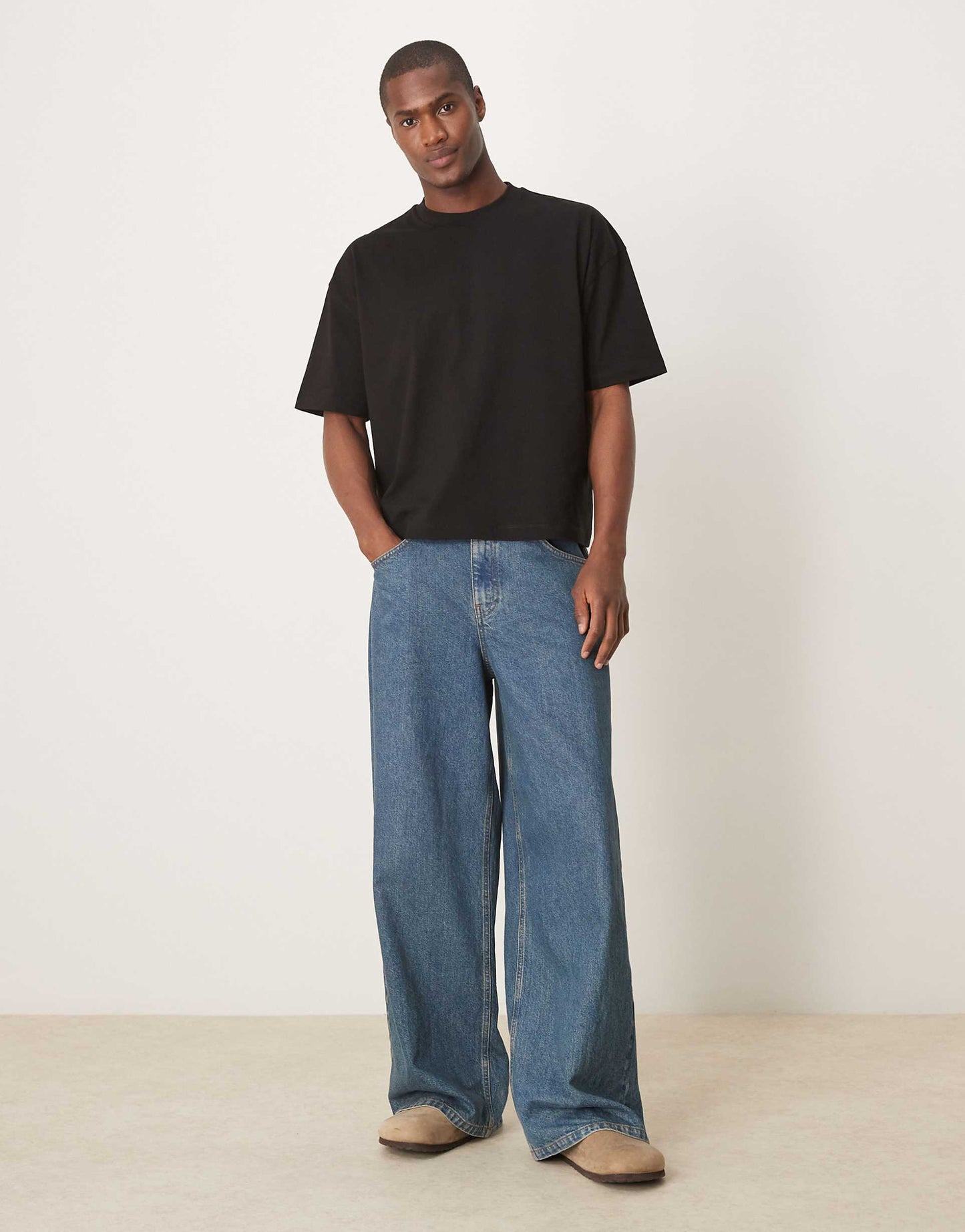 Boxy Oversized T-Shirt With Back Sports Graphic