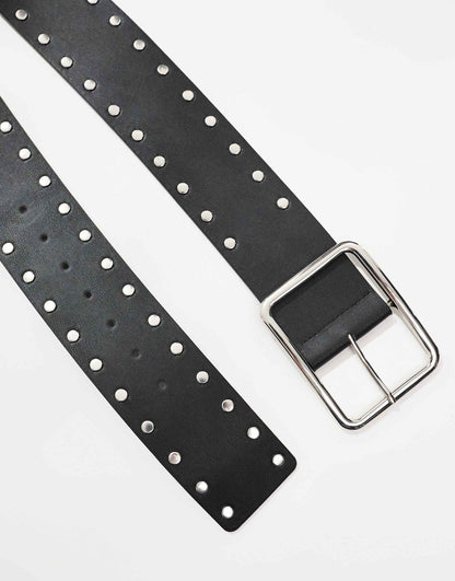 Wide Studded Belt